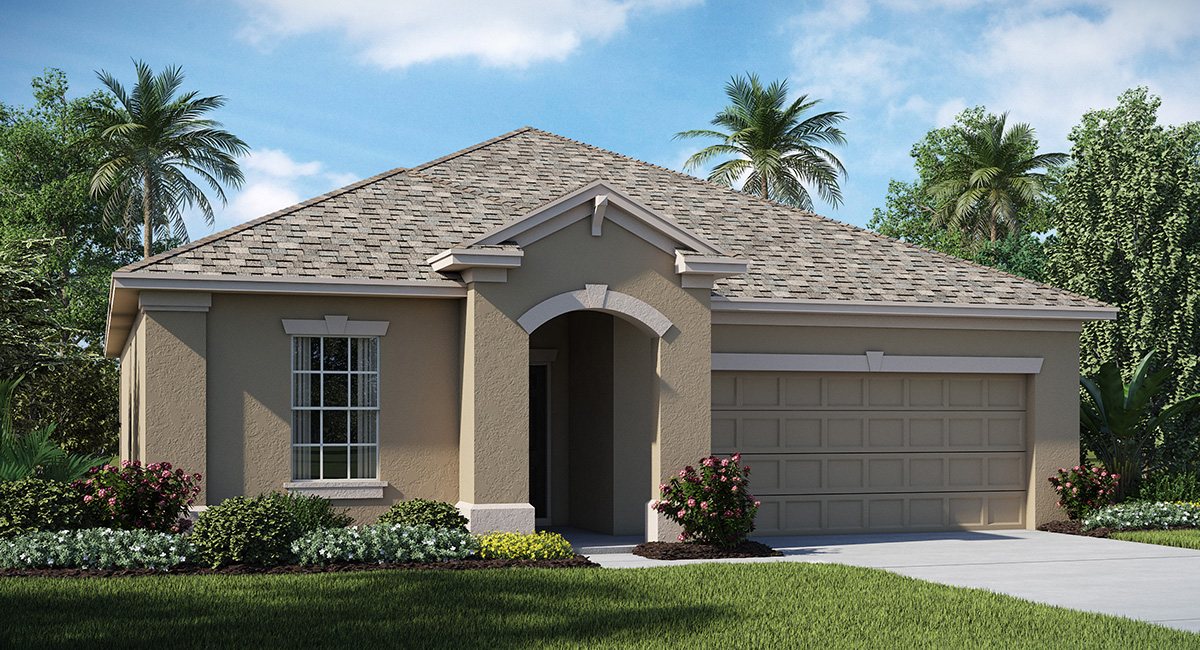 The Oaks at Shady Creek The New Jersey 1,738 sq. ft. 3 Bedrooms 2 Bathrooms 2 Car Garage 1 Story Riverview Fl