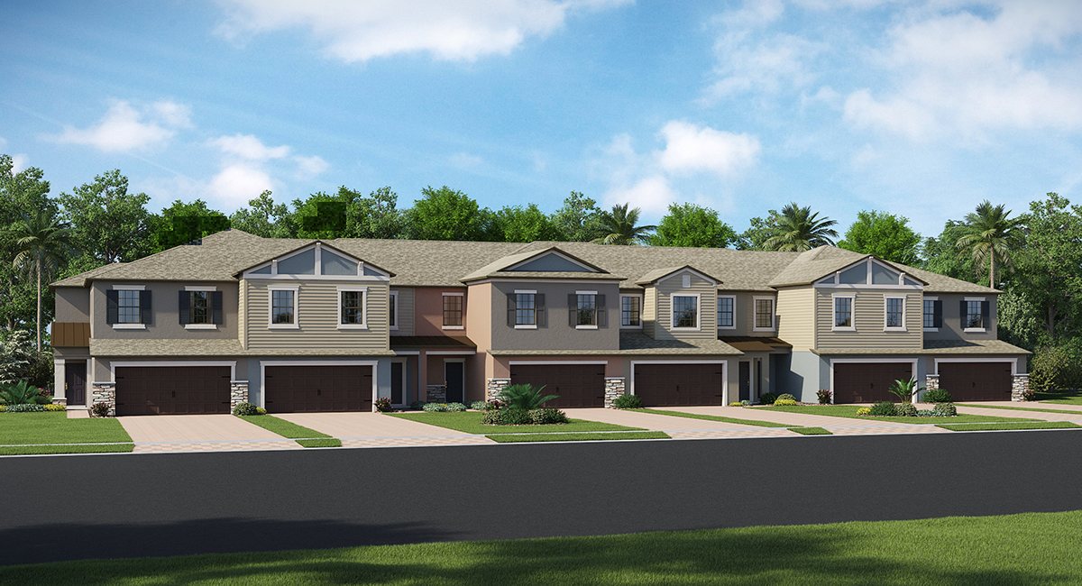 New Town Homes The Arbors at Wiregrass Ranch: The Townhomes Wesley Chapel Florida 33543