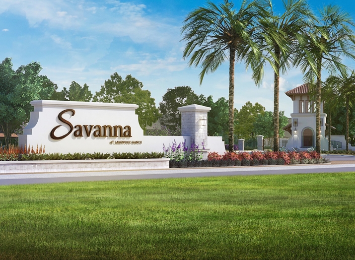 Savanna at Lakewood Ranch is conveniently located just 4 miles from the I75/SR 64 interchange